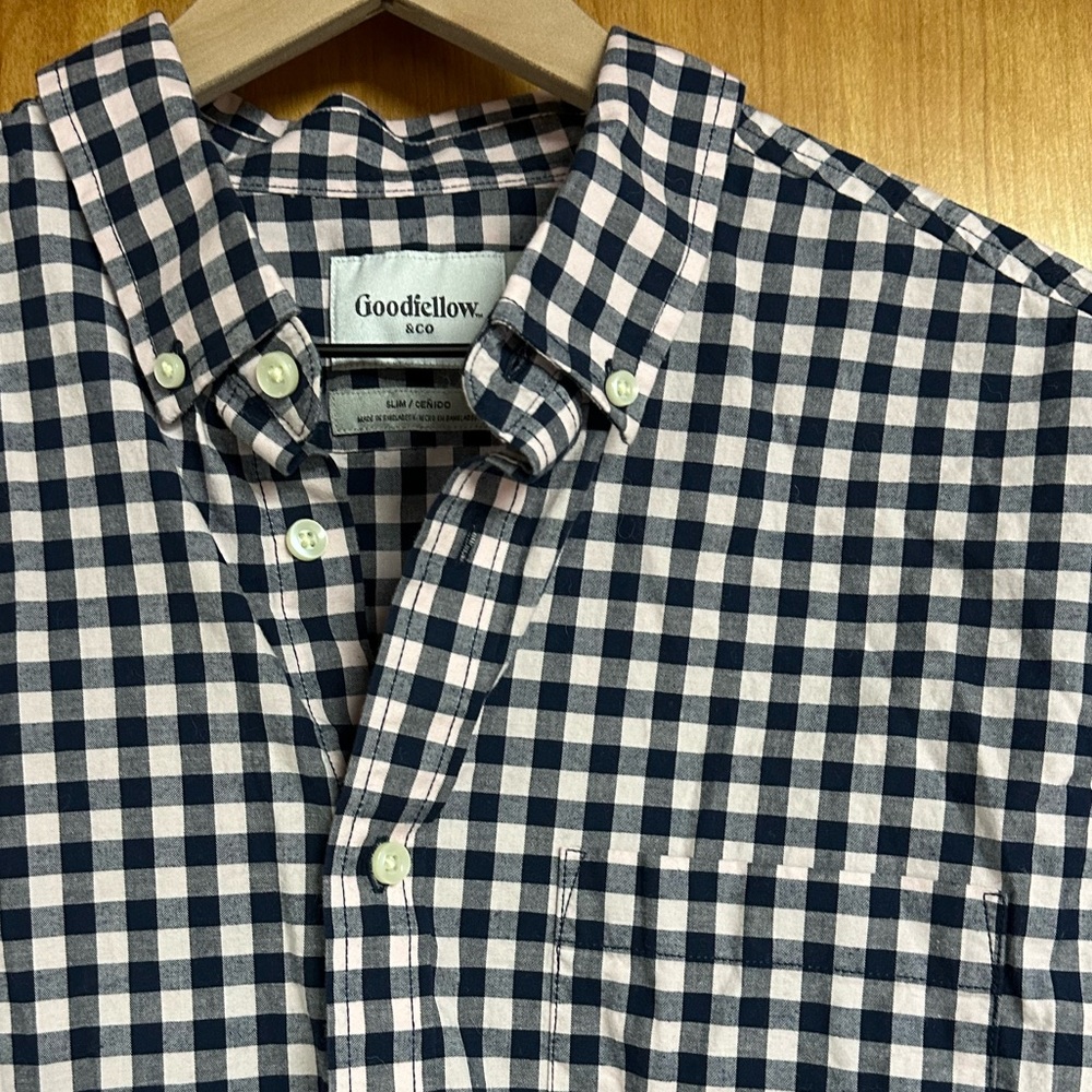 Men’s Large Slim Fit Button Up Shirt from Goodfellow&Co